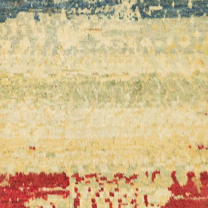 Machine Washable Abstract Mustard Yellow Rug, wshabs2558