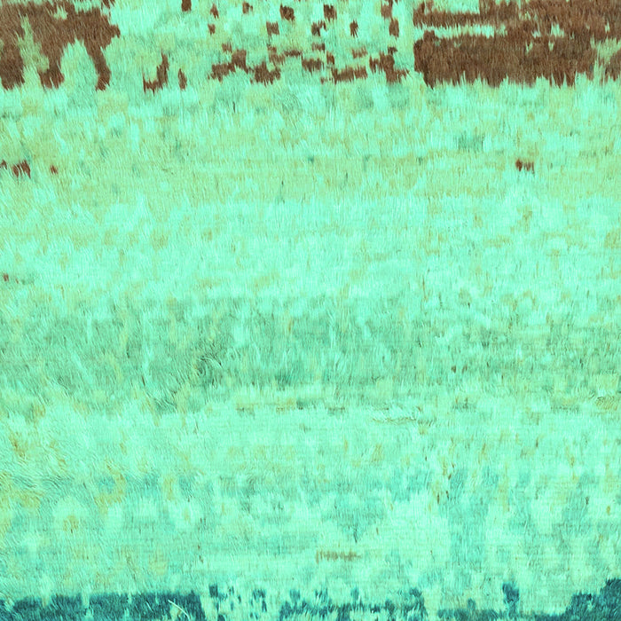 Machine Washable Abstract Turquoise Modern Area Rugs, wshabs2558turq