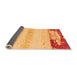 Sideview of Abstract Orange Modern Rug, abs2558org