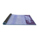 Sideview of Abstract Blue Modern Rug, abs2558blu