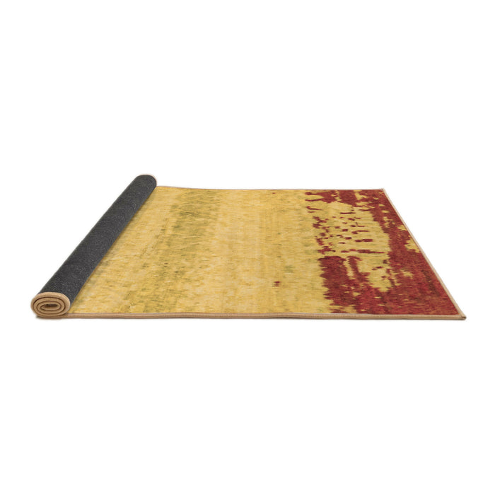 Sideview of Abstract Brown Modern Rug, abs2558brn