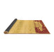 Sideview of Abstract Brown Modern Rug, abs2558brn