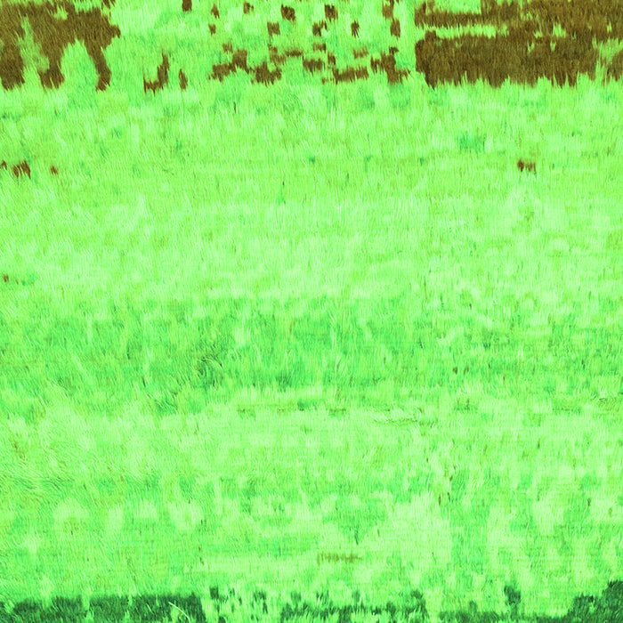 Machine Washable Abstract Green Modern Area Rugs, wshabs2558grn