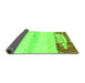 Sideview of Abstract Green Modern Rug, abs2558grn