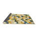 Sideview of Abstract Dark Almond Brown Modern Rug, abs2559