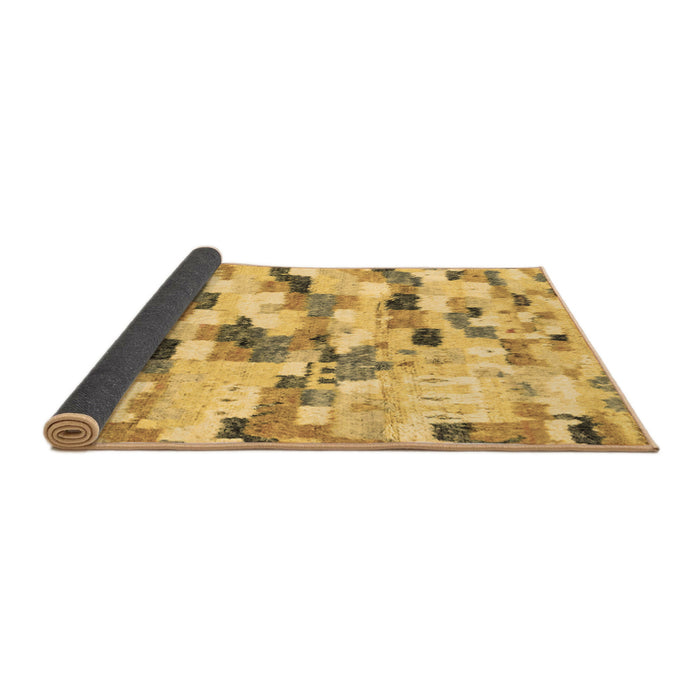 Sideview of Abstract Brown Modern Rug, abs2559brn