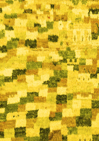 Abstract Yellow Modern Rug, abs2559yw