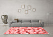 Modern Red Washable Rugs