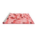 Modern Red Washable Rugs