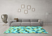 Machine Washable Abstract Light Blue Modern Rug in a Living Room, wshabs2559lblu