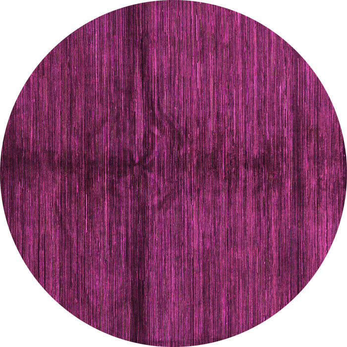 Round Abstract Pink Modern Rug, abs255pnk