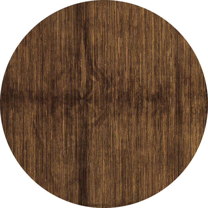 Round Machine Washable Abstract Brown Modern Rug, wshabs255brn