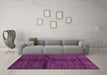 Machine Washable Abstract Purple Modern Area Rugs in a Living Room, wshabs255pur