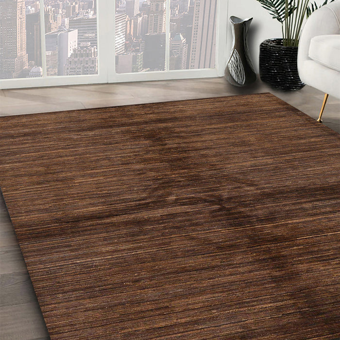 Abstract Red Modern Rug in Family Room, abs255