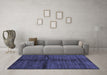 Machine Washable Abstract Blue Modern Rug in a Living Room, wshabs255blu