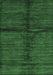 Machine Washable Abstract Emerald Green Modern Area Rugs, wshabs255emgrn