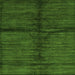 Square Abstract Green Modern Rug, abs255grn