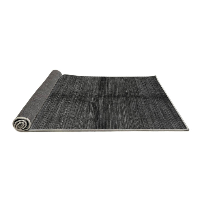 Sideview of Abstract Gray Modern Rug, abs255gry