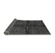 Sideview of Abstract Gray Modern Rug, abs255gry