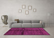 Machine Washable Abstract Pink Modern Rug in a Living Room, wshabs255pnk