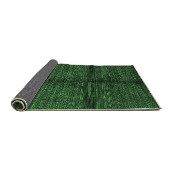 Sideview of Abstract Emerald Green Modern Rug, abs255emgrn