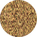 Round Machine Washable Abstract Brown Modern Rug, wshabs2560brn