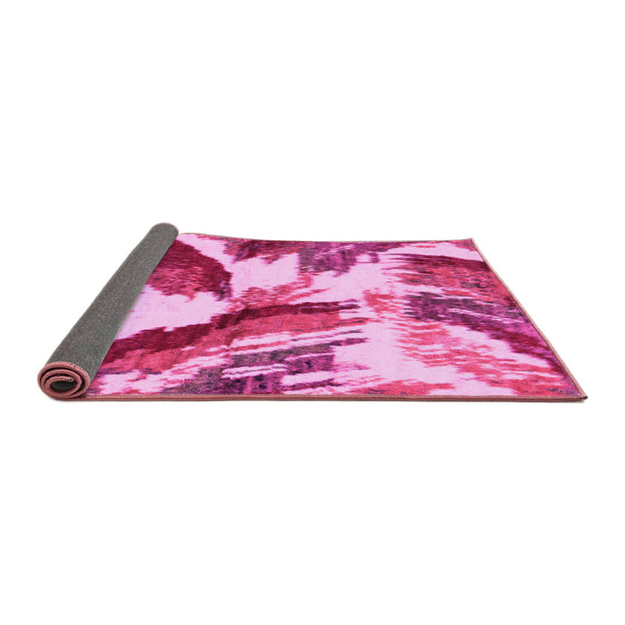 Sideview of Abstract Pink Modern Rug, abs2561pnk