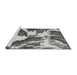 Sideview of Machine Washable Abstract Gray Modern Rug, wshabs2561gry