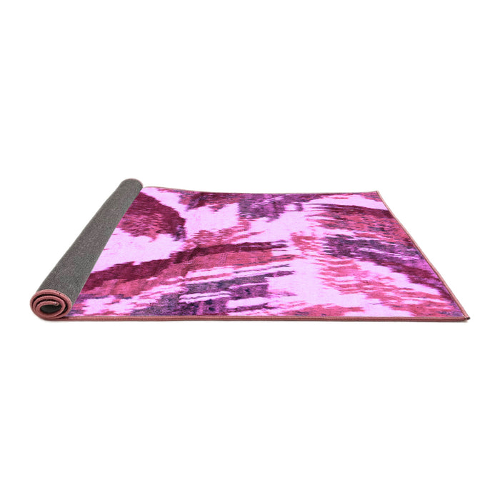 Sideview of Abstract Purple Modern Rug, abs2561pur