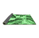 Sideview of Abstract Emerald Green Modern Rug, abs2561emgrn