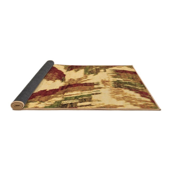 Sideview of Abstract Brown Modern Rug, abs2561brn