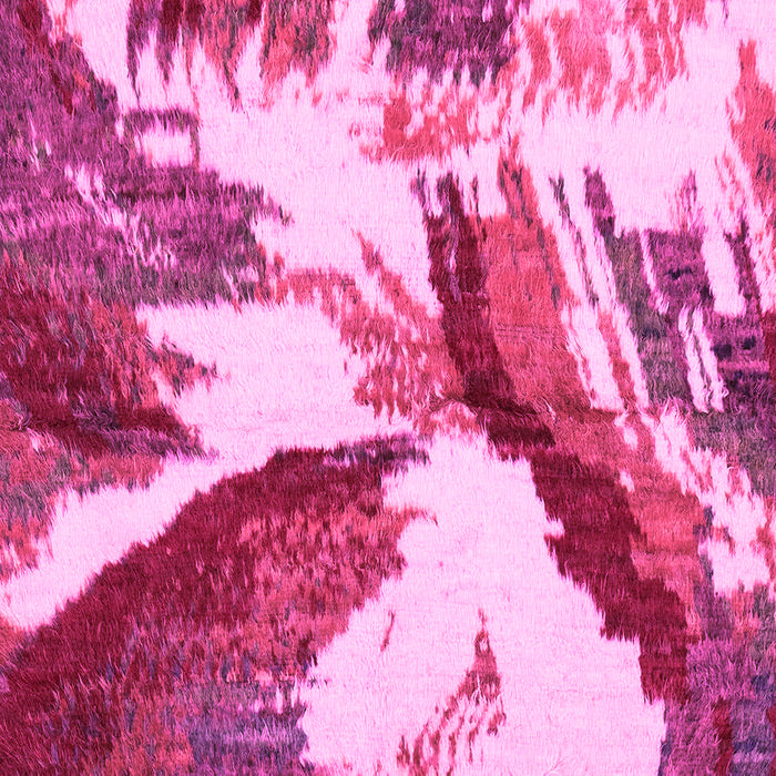 Machine Washable Abstract Pink Modern Rug, wshabs2561pnk