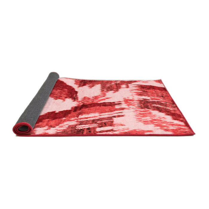 Abstract Red Modern Area Rugs