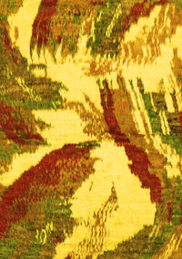 Abstract Yellow Modern Rug, abs2561yw