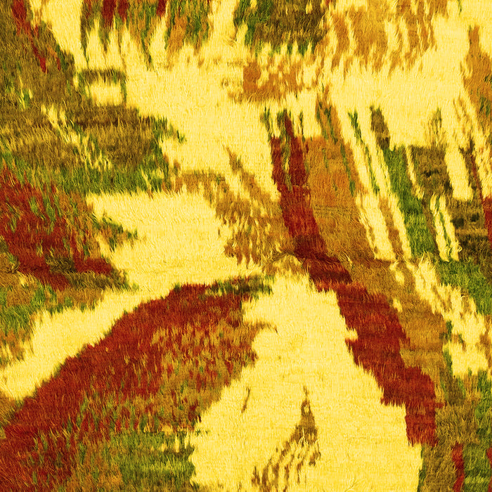 Abstract Yellow Modern Rug, abs2561yw