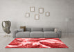 Modern Red Washable Rugs