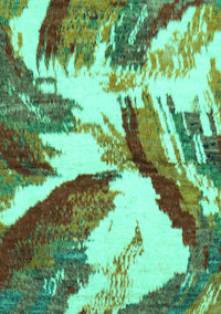 Abstract Turquoise Modern Rug, abs2561turq