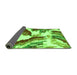 Sideview of Abstract Green Modern Rug, abs2561grn