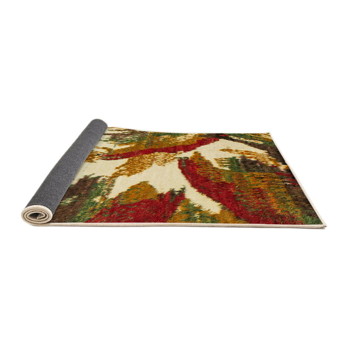 Sideview of Abstract Red Modern Rug, abs2562