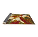 Sideview of Abstract Red Modern Rug, abs2562