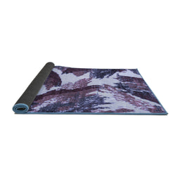 Sideview of Abstract Blue Modern Rug, abs2562blu