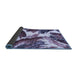 Sideview of Abstract Blue Modern Rug, abs2562blu