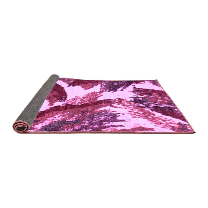 Sideview of Abstract Purple Modern Rug, abs2562pur