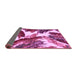 Sideview of Abstract Purple Modern Rug, abs2562pur