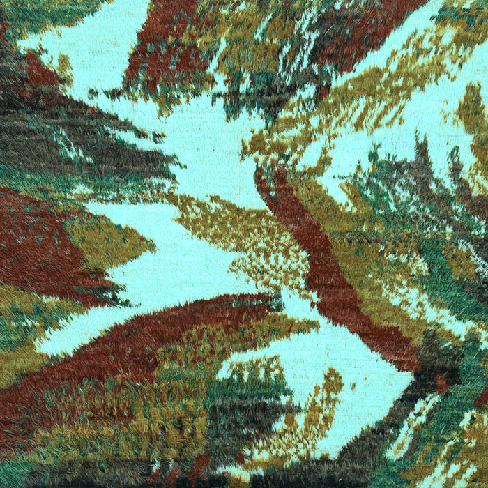 Square Abstract Light Blue Modern Rug, abs2562lblu