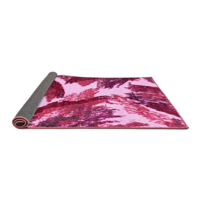 Sideview of Abstract Pink Modern Rug, abs2562pnk