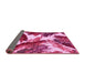 Sideview of Abstract Pink Modern Rug, abs2562pnk