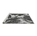 Sideview of Machine Washable Abstract Gray Modern Rug, wshabs2562gry