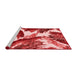 Modern Red Washable Rugs