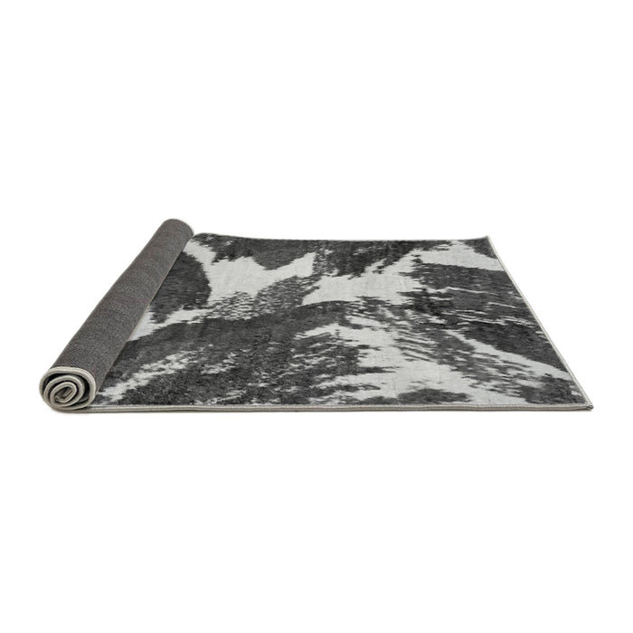 Sideview of Abstract Gray Modern Rug, abs2562gry